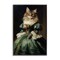 Stupell Industries Cat in Elegant Dress Framed Giclee Design by Wumples